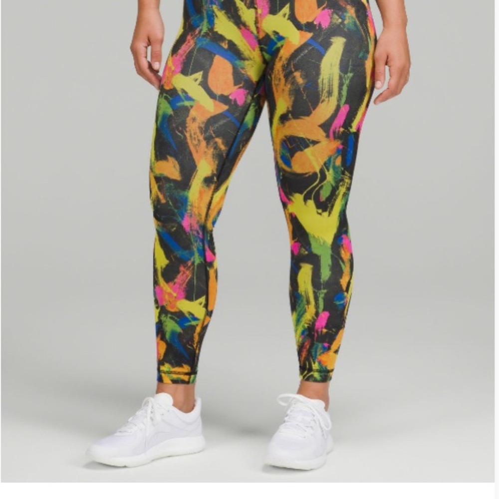 Lululemon Athletica Colorful Abstract Leggings